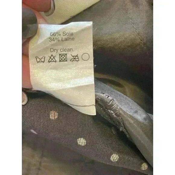 J.CREW COLLECTION Café Capri in Silky Dot Brown Size 2 silk/wool blend - Picture 8 of 8